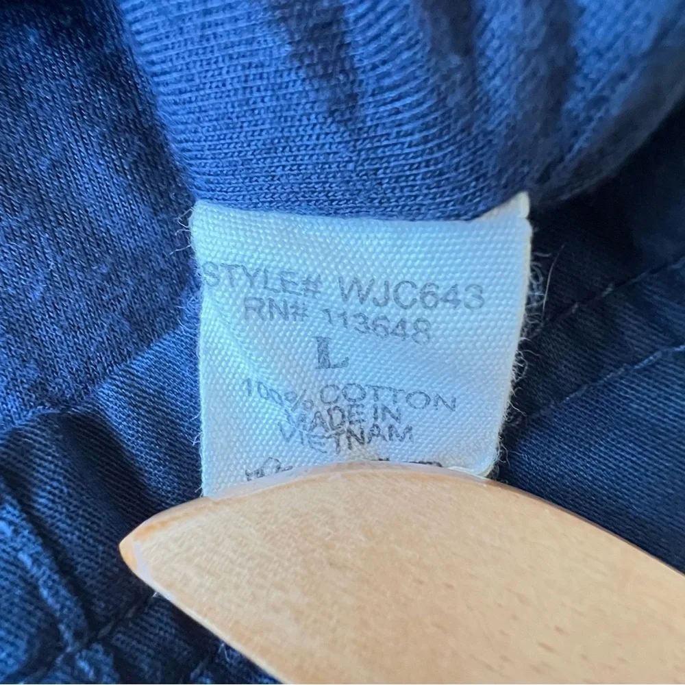 Made By Johnny 100% Cotton  Utility Anorak Jacket Detachable Hood Size Large - Picture 4 of 6